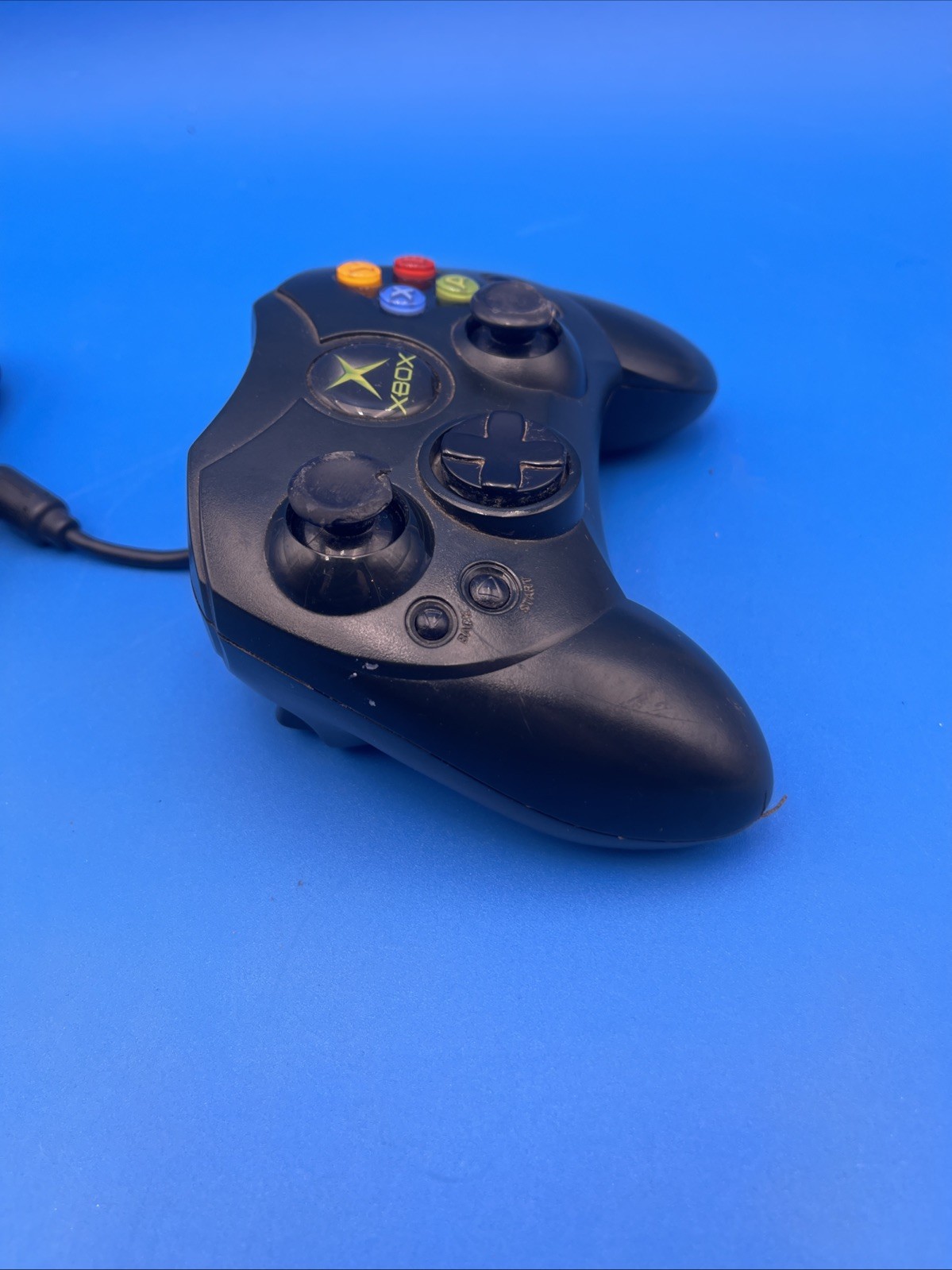 Original Microsoft Xbox Controller S Type Black X08-69873 OEM Wired Tested NICE