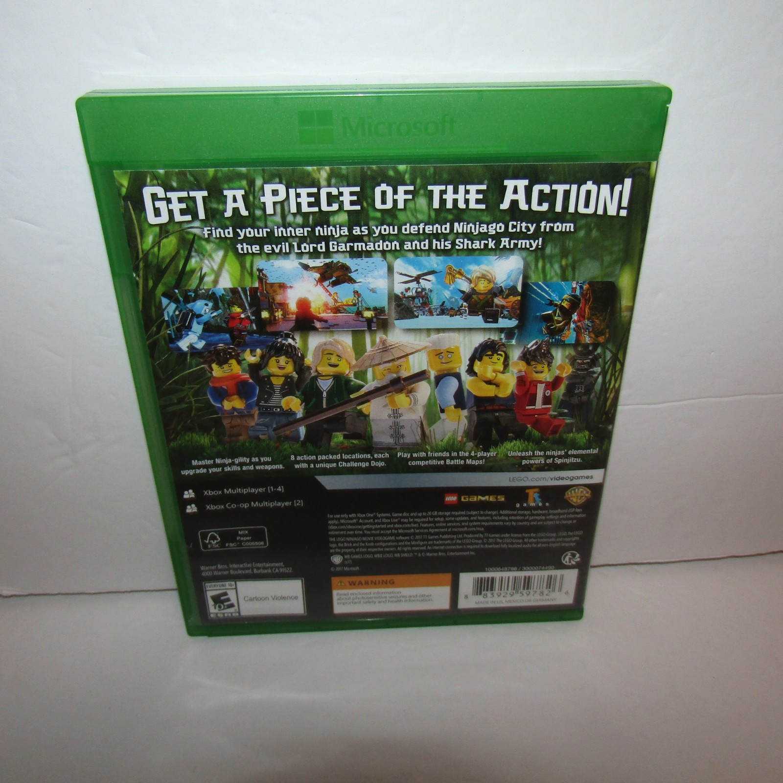 Lego The Ninjago Movie Video Game Microsoft Xbox One Game with Manual
