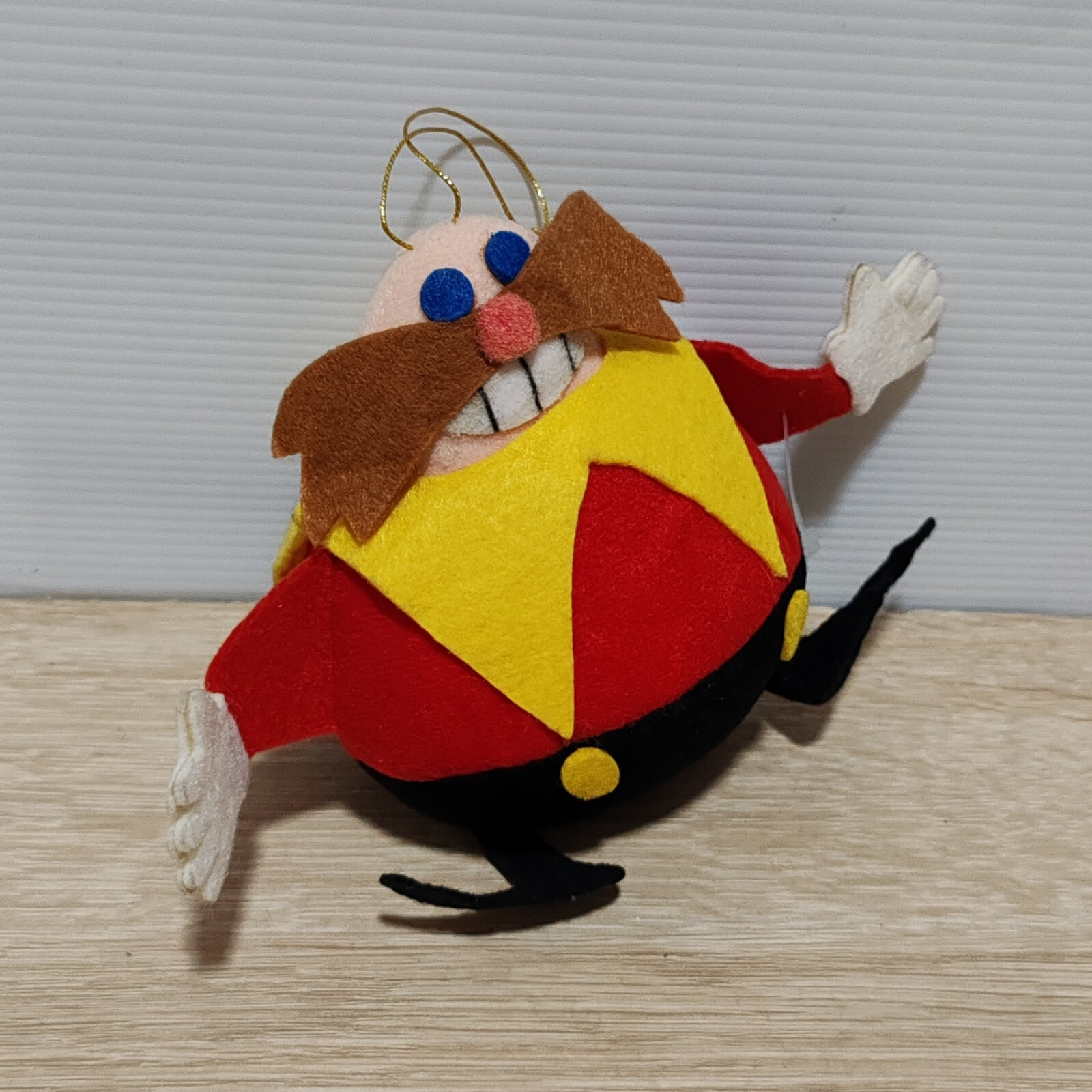 Sonic Dr Eggman Robotnik Vintage Sega 1991 Plush Doll Toy Made in Korea 4″