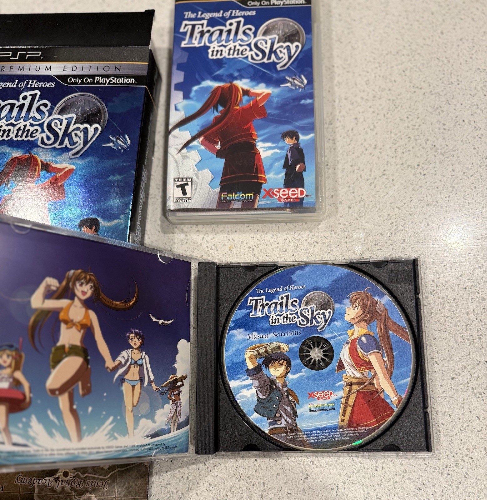 Legend of Heroes: Trails in the Sky Premium Edition (Sony PSP, 2011) CIB TESTED!