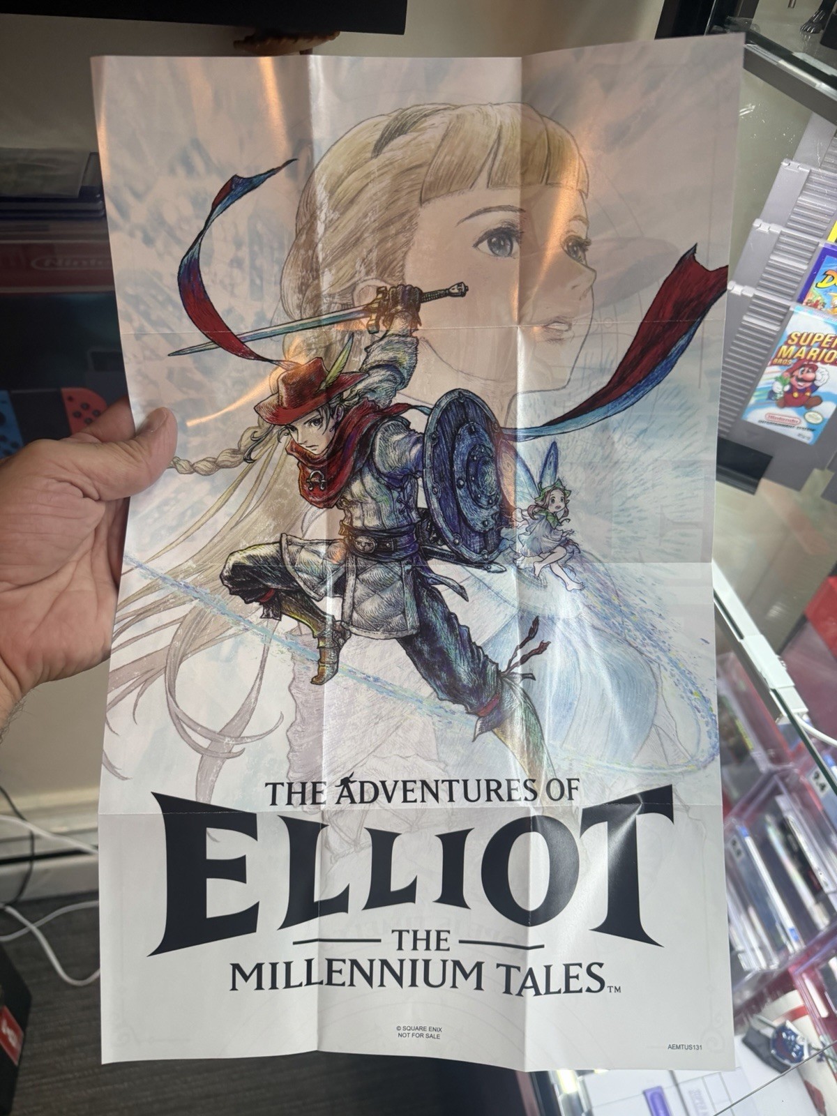The Adventures of Elliot: The Millennium Tales CASE an POSTER ONLY (NO GAME)