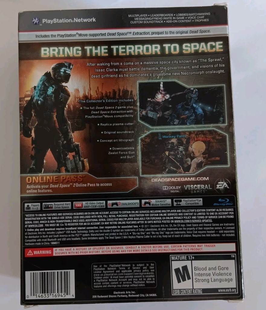 Dead Space 2 Collector’s Edition PS3 PlayStation 3 PS3 Complete with all parts