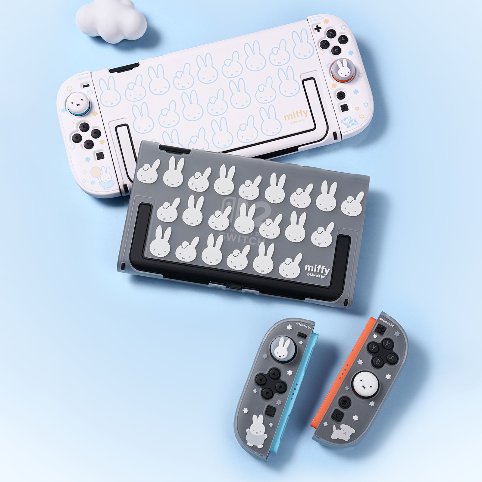 GeekShare Protective Case for Nintendo Switch 2(2025) Joycon Cover Miffy Bunny