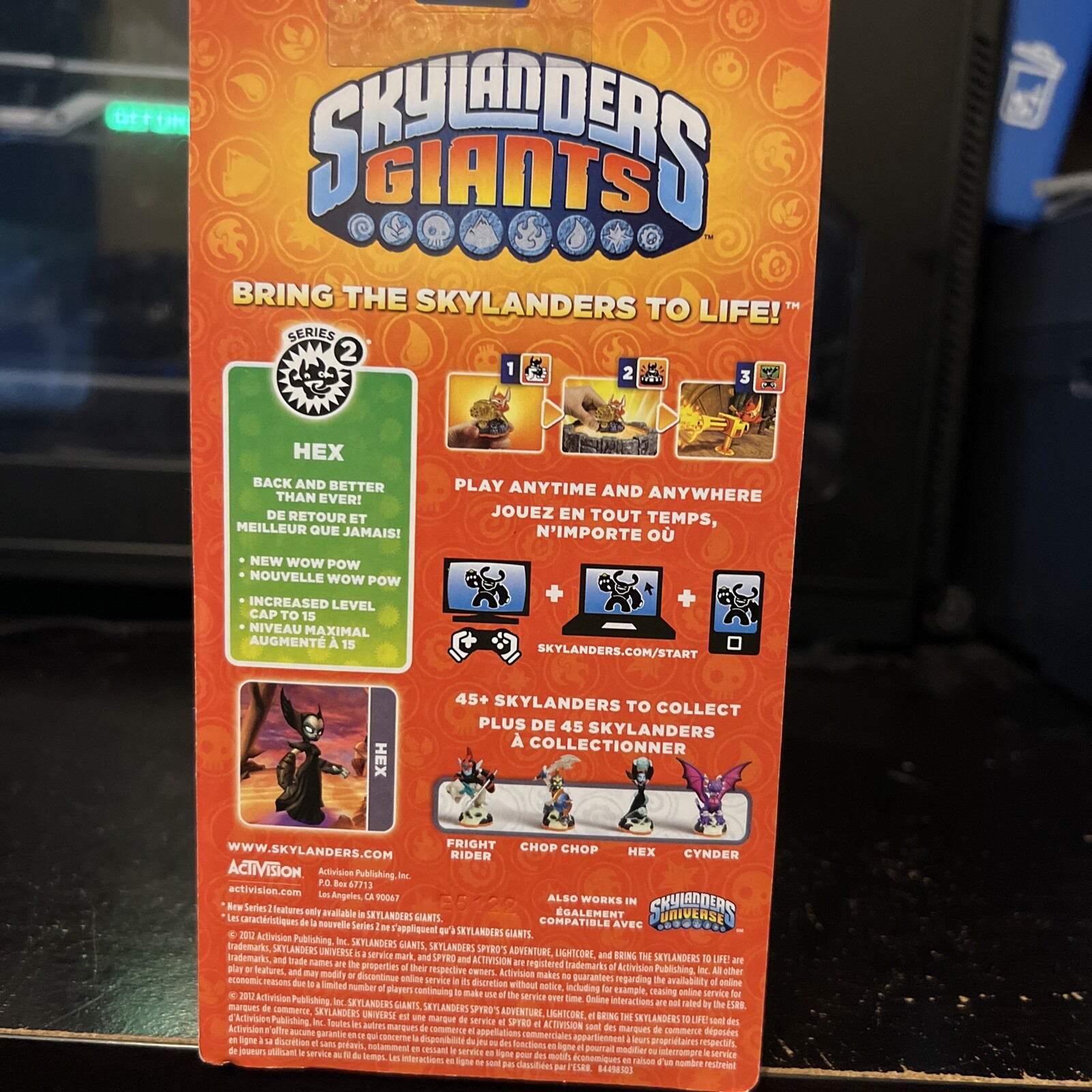 Skylanders Giants: Single Character Pack Core Series 2 Hex NIB