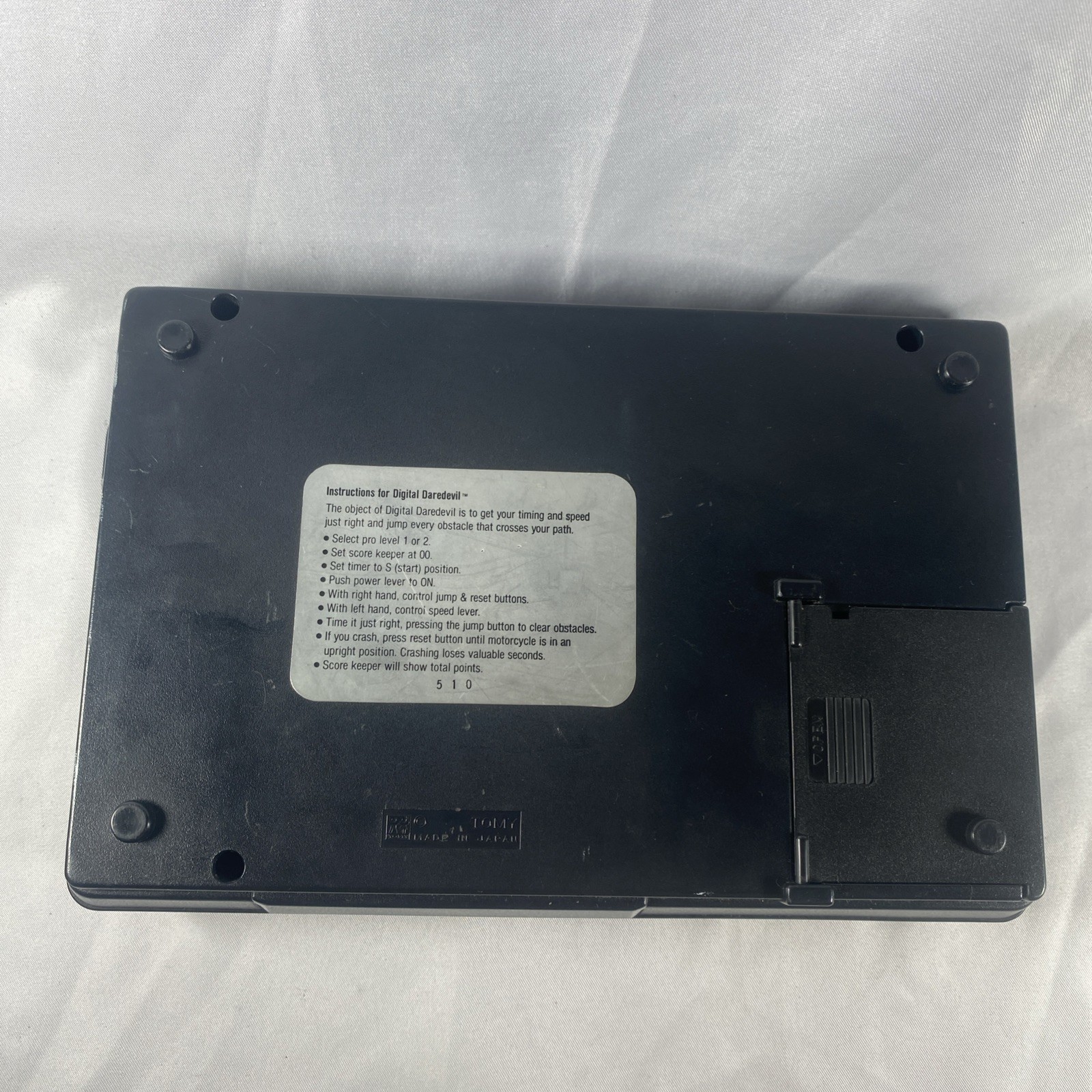 Vintage 1980 Tomy Digital Daredevil Handheld Video Game for Parts or Repair
