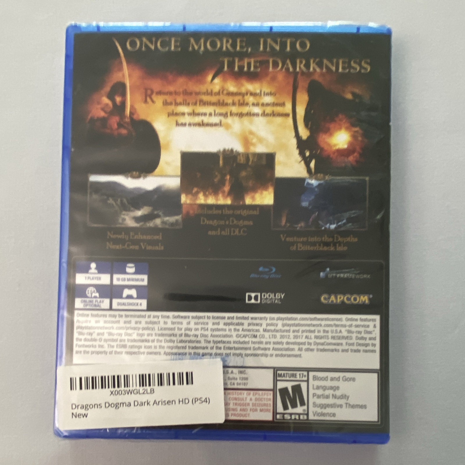 Capcom Dragon’s Dogma: Dark Arisen PS4 M Role Playing NTSC-U/C Online Play