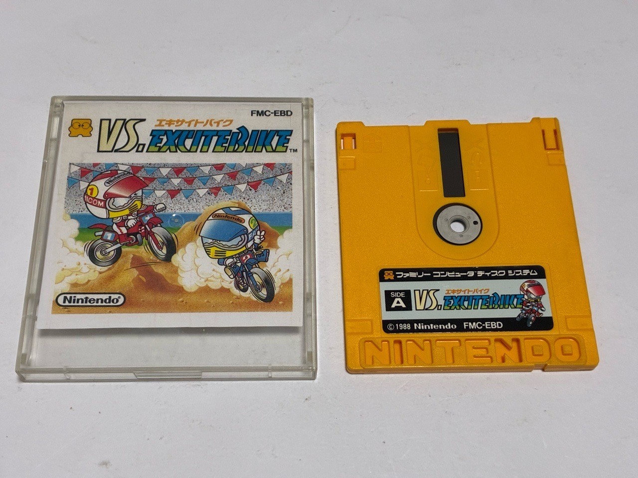 VS. Excite Bike Nintendo Famicom Disk FCD In Stock Japan import