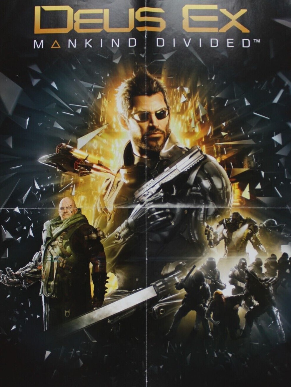 2016 DEUS EX MANKIND DIVIDED Double-Sided Poster 54 x 38 cm (21.1″ x 15″) Spain