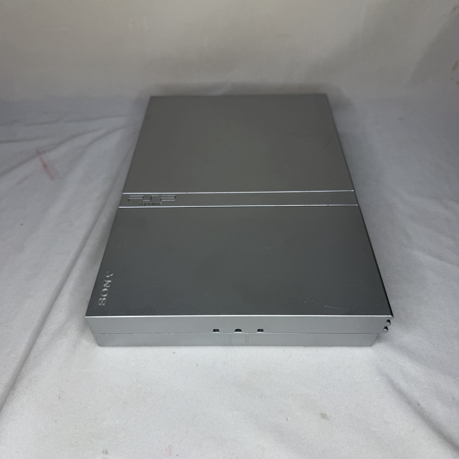Sony PlayStation 2 PS2 Slim Console SILVER W/ OEM Original Controller Tested