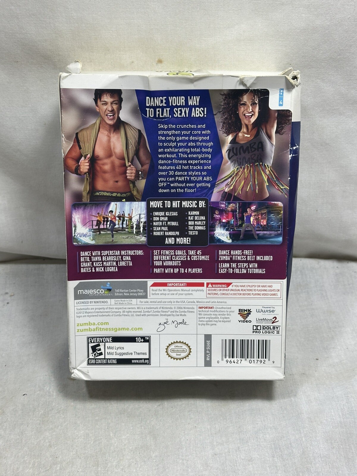 Zumba Fitness Core (Nintendo Wii, 2012) Open Box – New Sealed inside