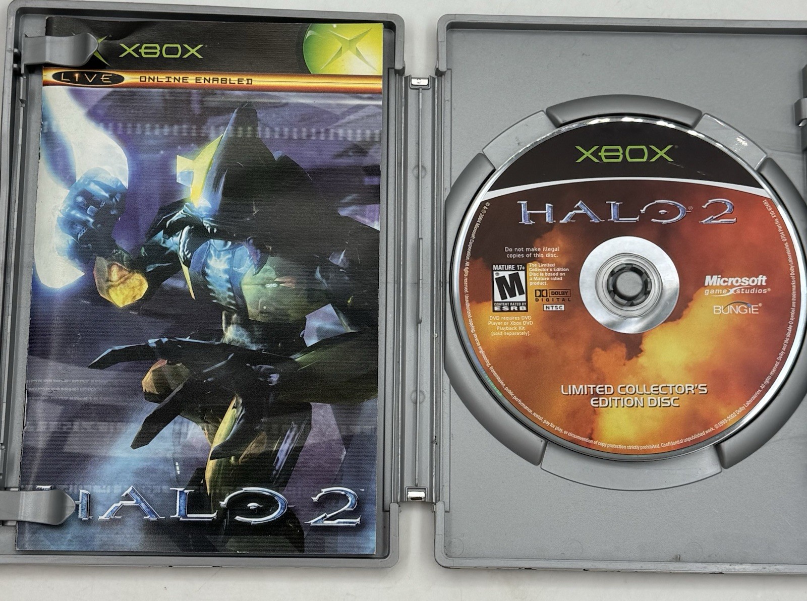 Halo 2 Steelbook Limited Collectors Edition Xbox w Rust & Manual