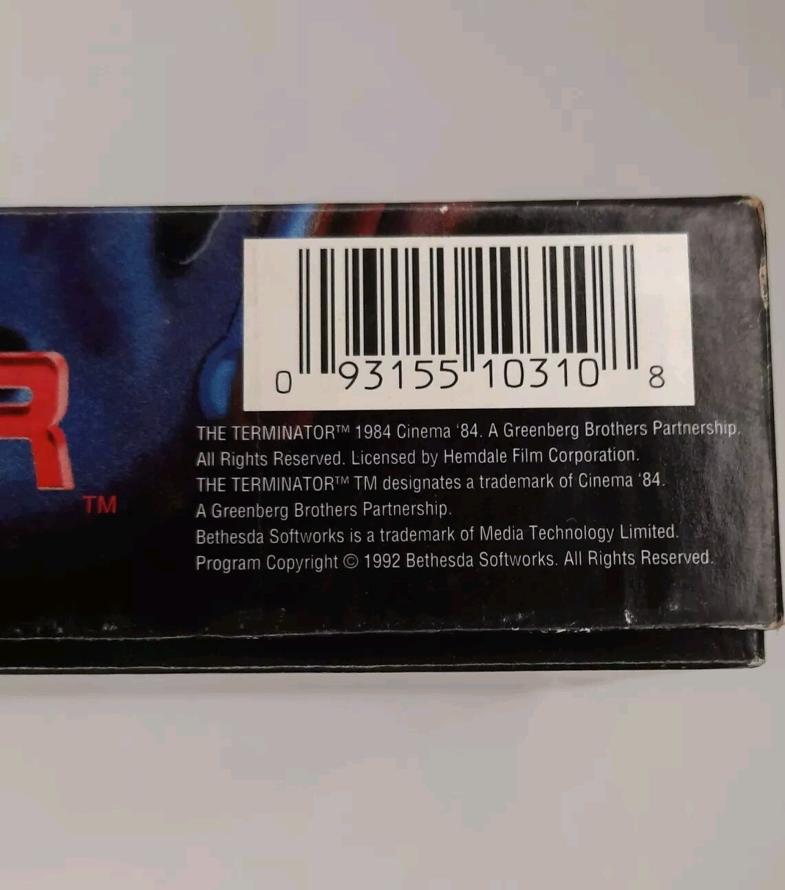 VINTAGE RARE 1993 The Terminator 2029 Big Box PC: IBM 3.5″ Floppy Disk NO Manual