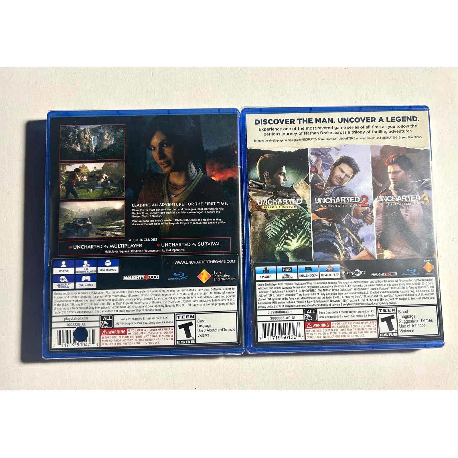 PS4 PlayStation 4 Uncharted Video Game Bundle Lot New🔥No tears!