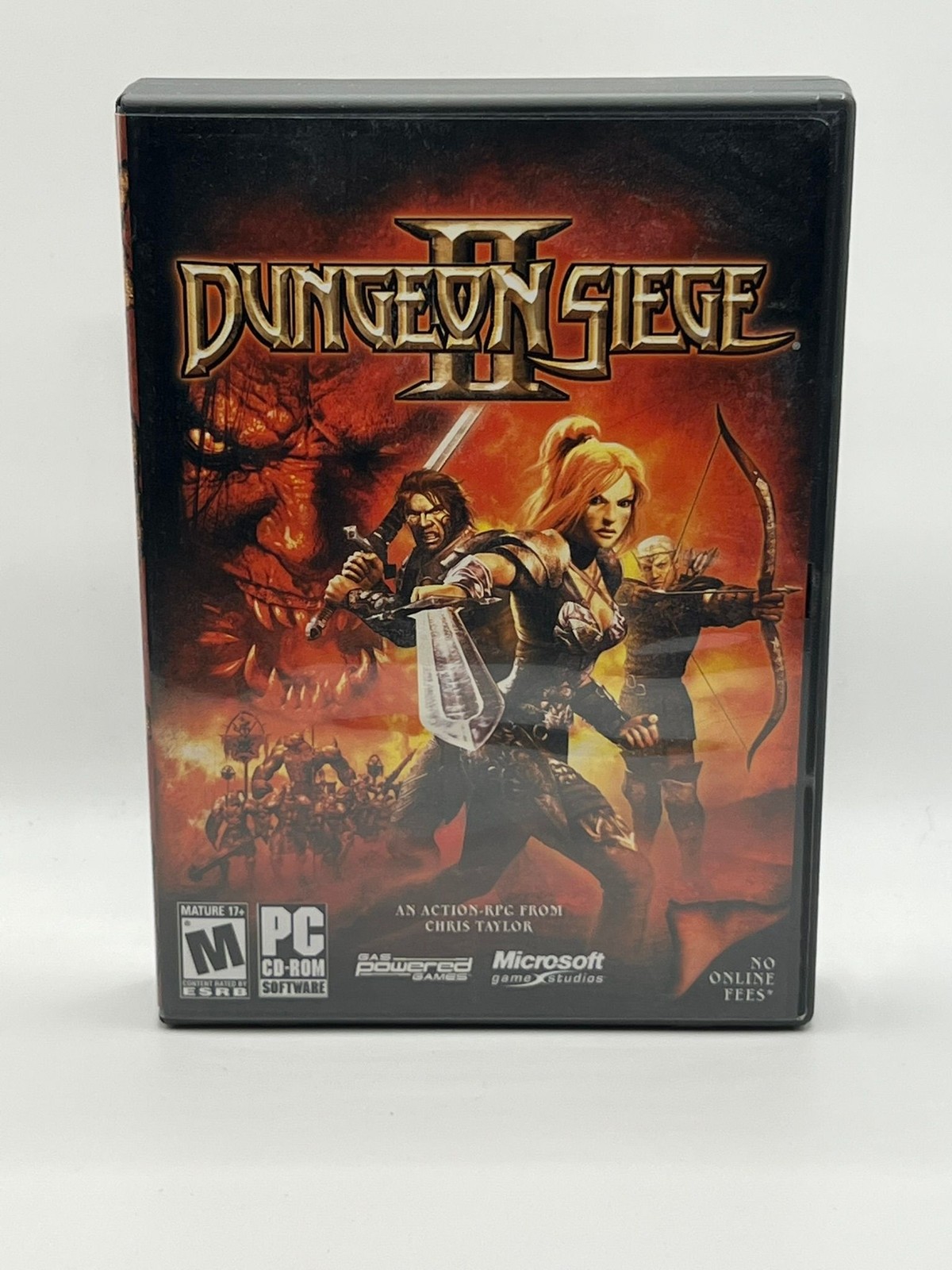 Dungeon Siege II PC Game Microsoft Complete Case Disc Product Key Windows 2005