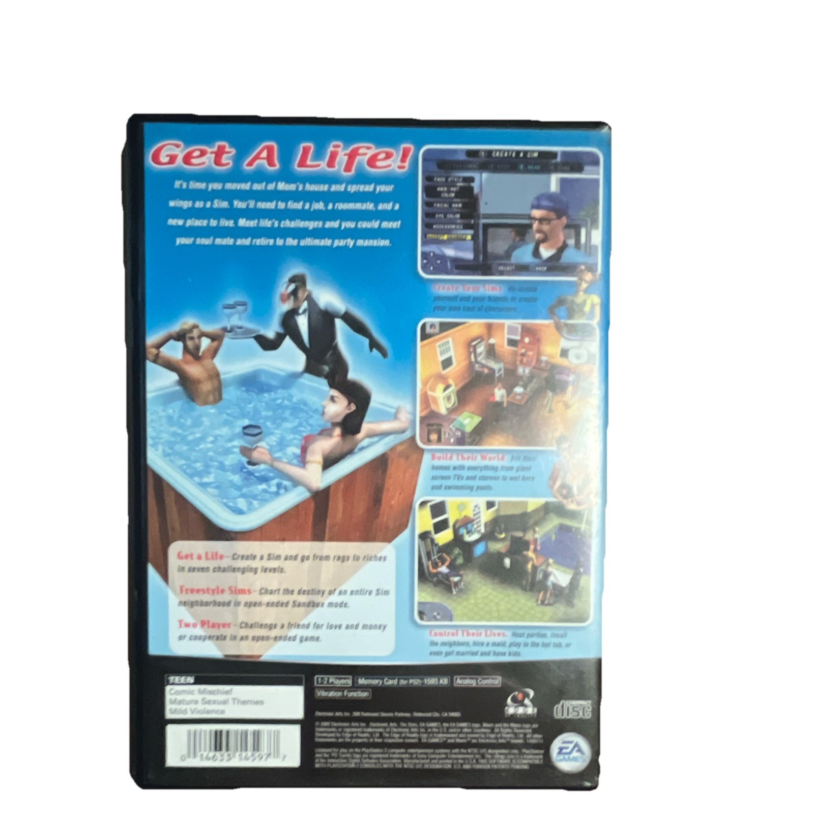 EA Games The Sims (The Sims Series) PS2 Simulation Multiplayer NTSC-U/C T-Teen