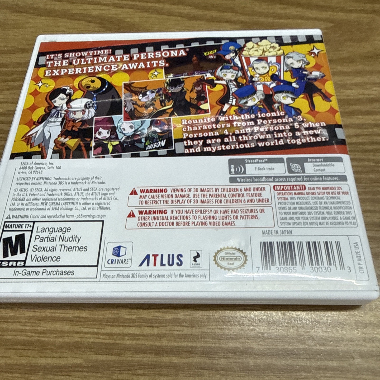 Persona Q2: New Cinema Labyrinth — Launch Edition (Nintendo 3DS, 2019)
