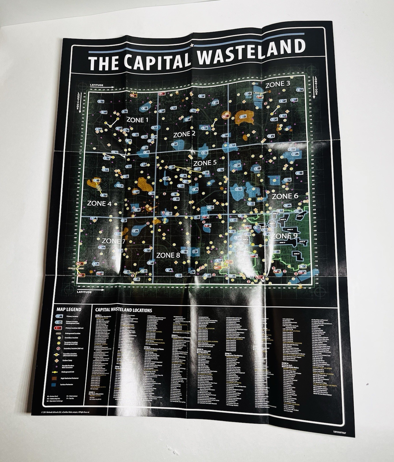 Fallout 3 The Capital Wasteland / DC Metro Interior Map