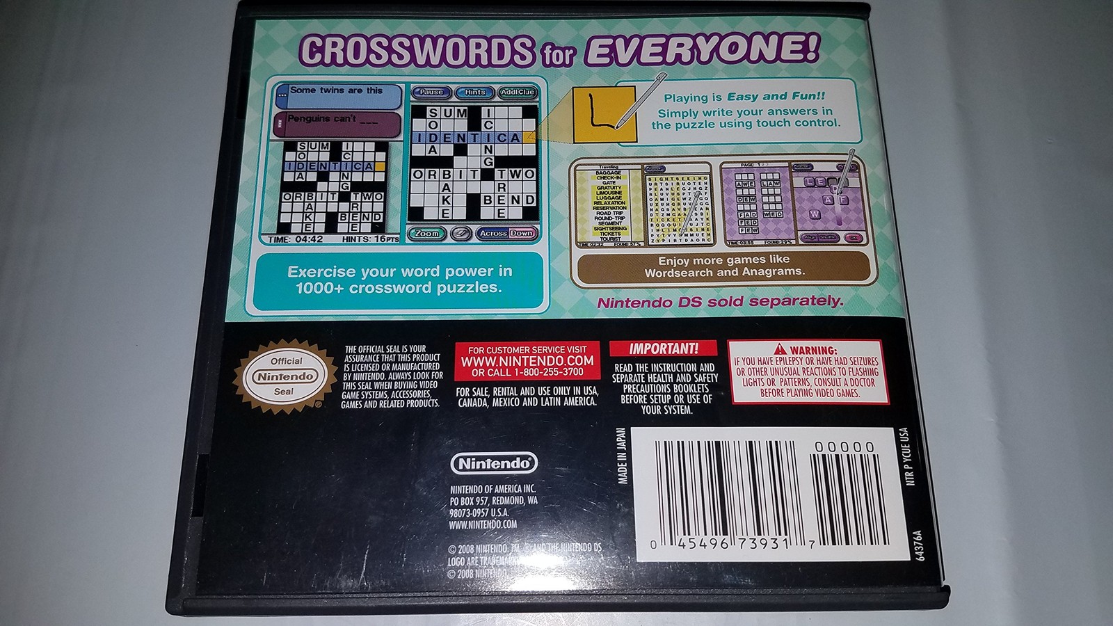 Nintendo Crossword – Nintendo DS