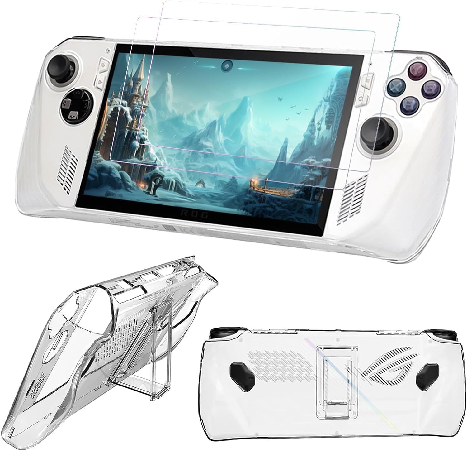 Case for ASUS ROG Ally Gaming Console Ultra Clear Protective Hard PC Grip Cover