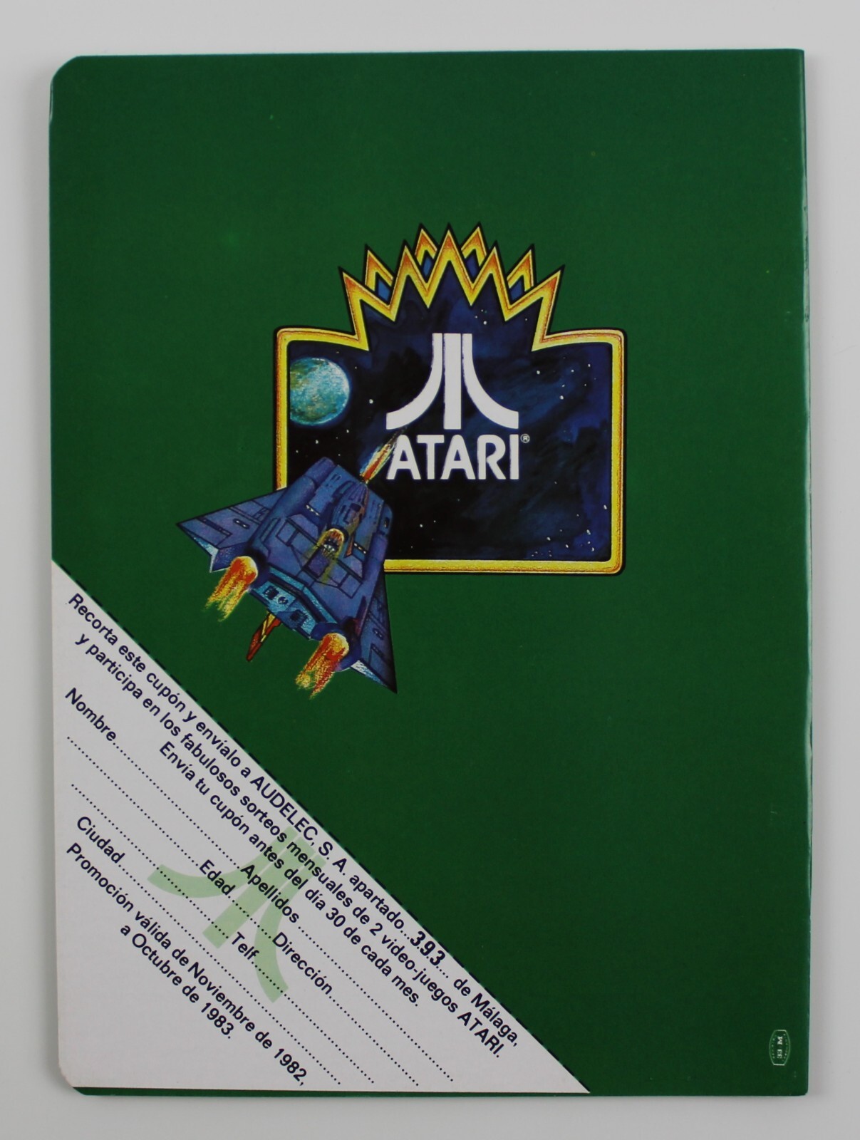 1982 ATARI PELE’S SOCCER School Notebook 8.5″ x 6″ Spain Vintage Unused VRY RARE
