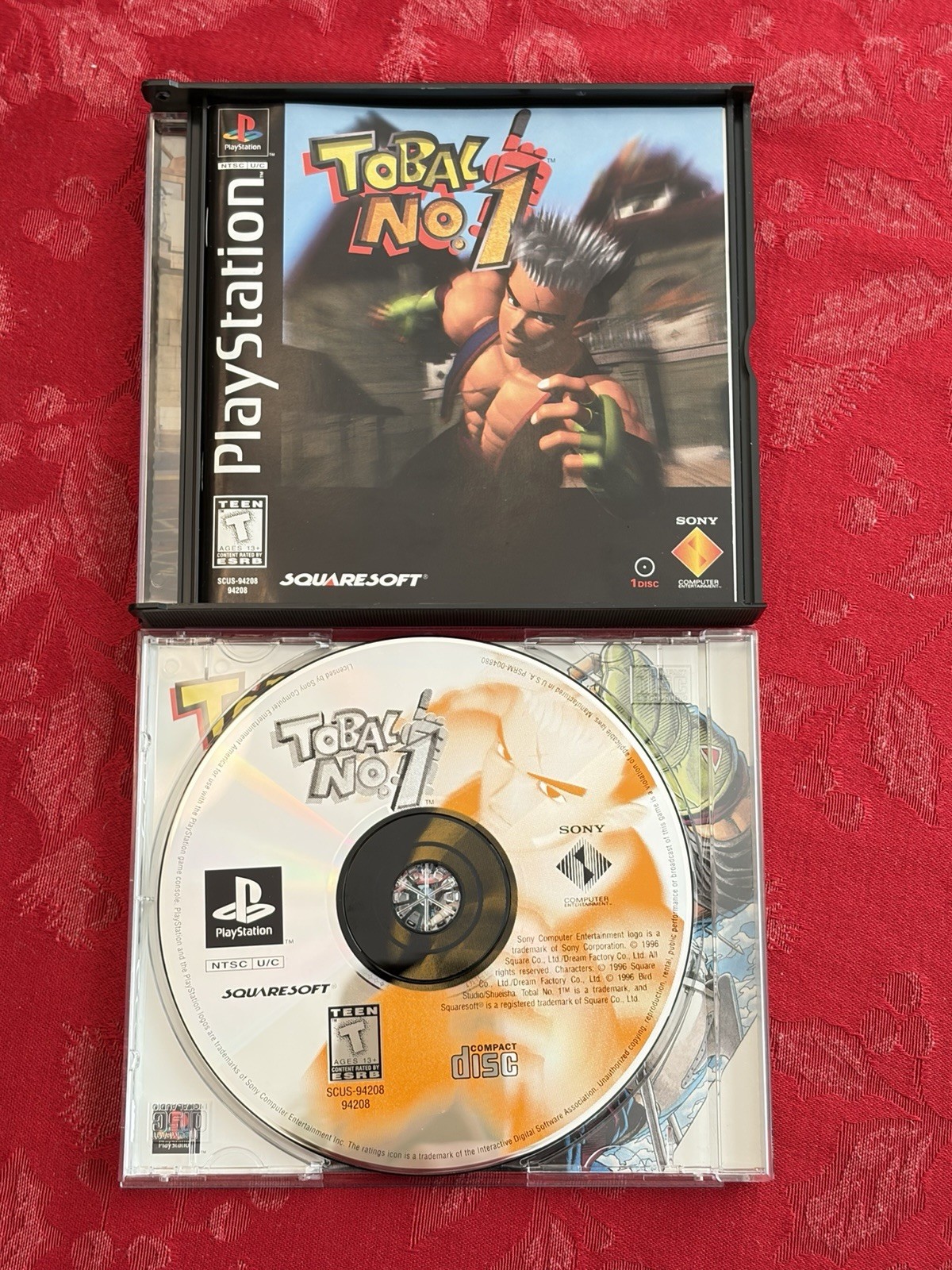 Tobal No. 1 Sony PlayStation 1 PS1 Complete With FFVII Bonus Disc