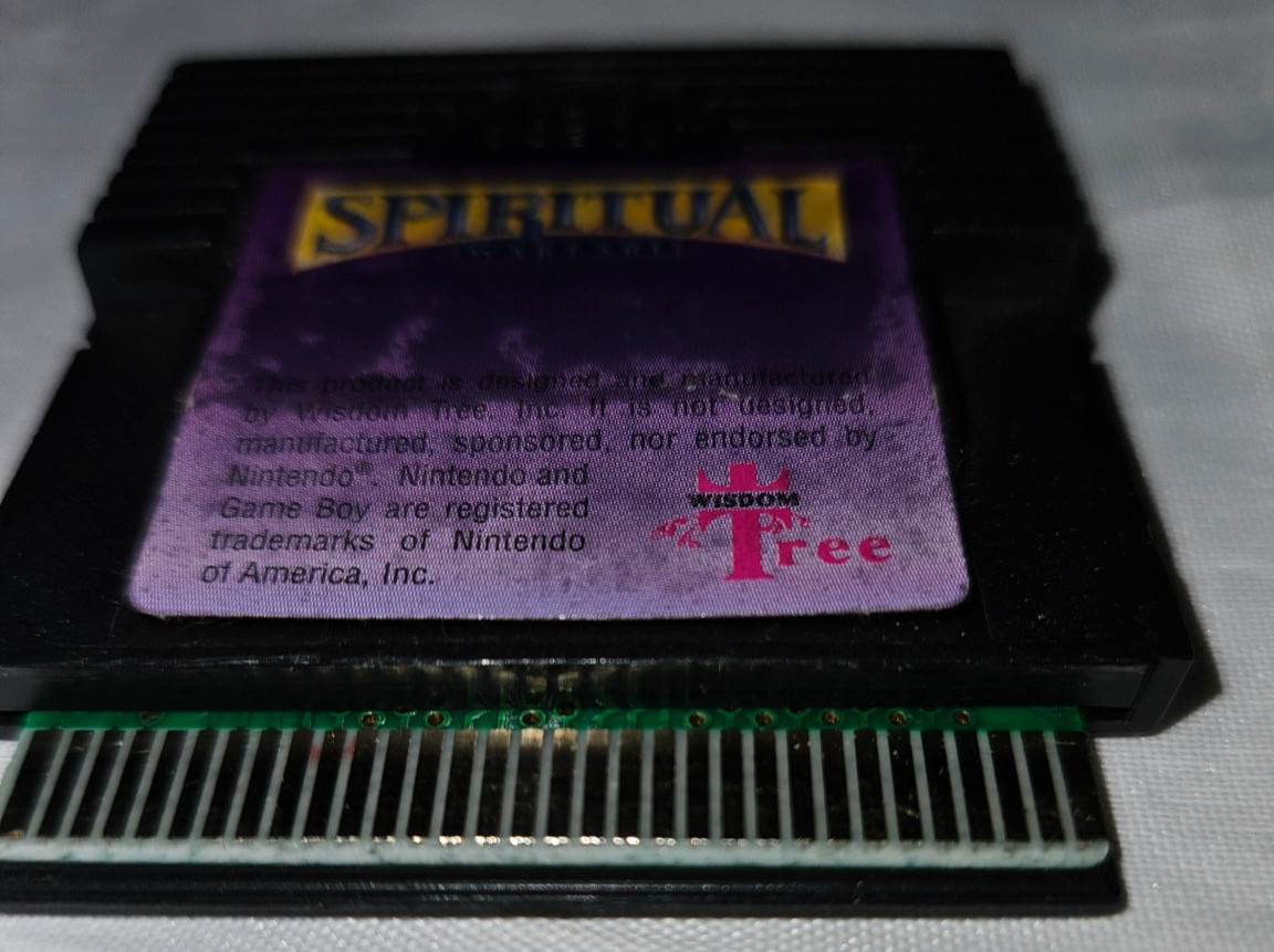 Spiritual Warfare Cartridge Only Authentic Nintendo Game Boy Wisdom Tree Gameboy