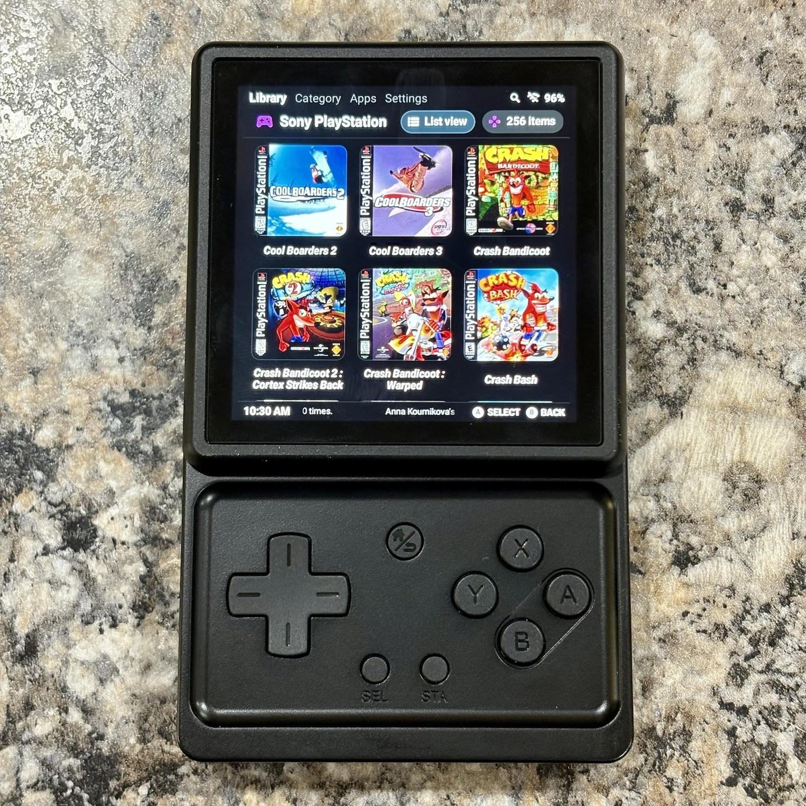 Anbernic RG Rotate, Retro Gaming Handheld, 128GB Card, Loaded Ready To Play