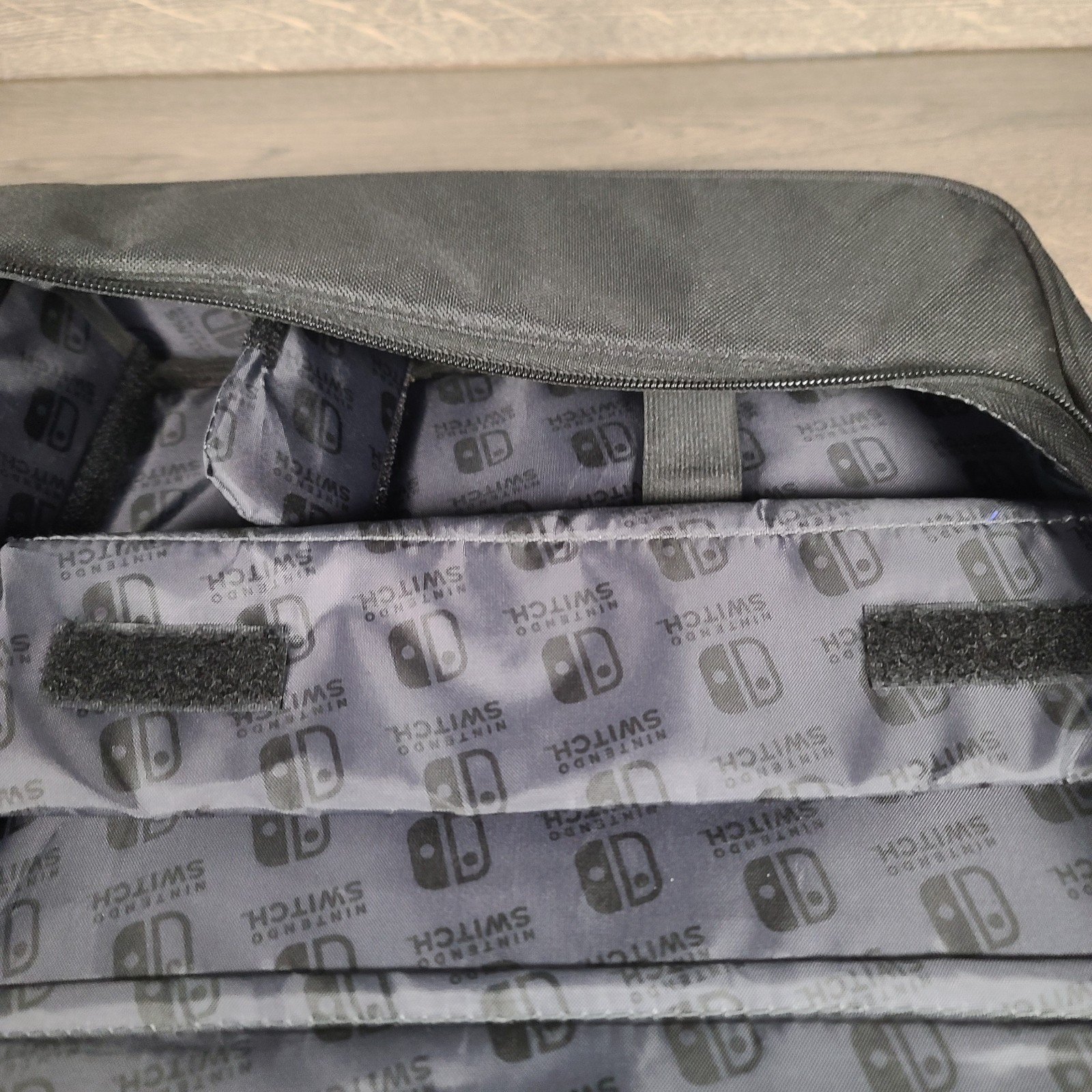 Nintendo Switch PowerA Everywhere Messenger Bag Black and Gray Missing Strap