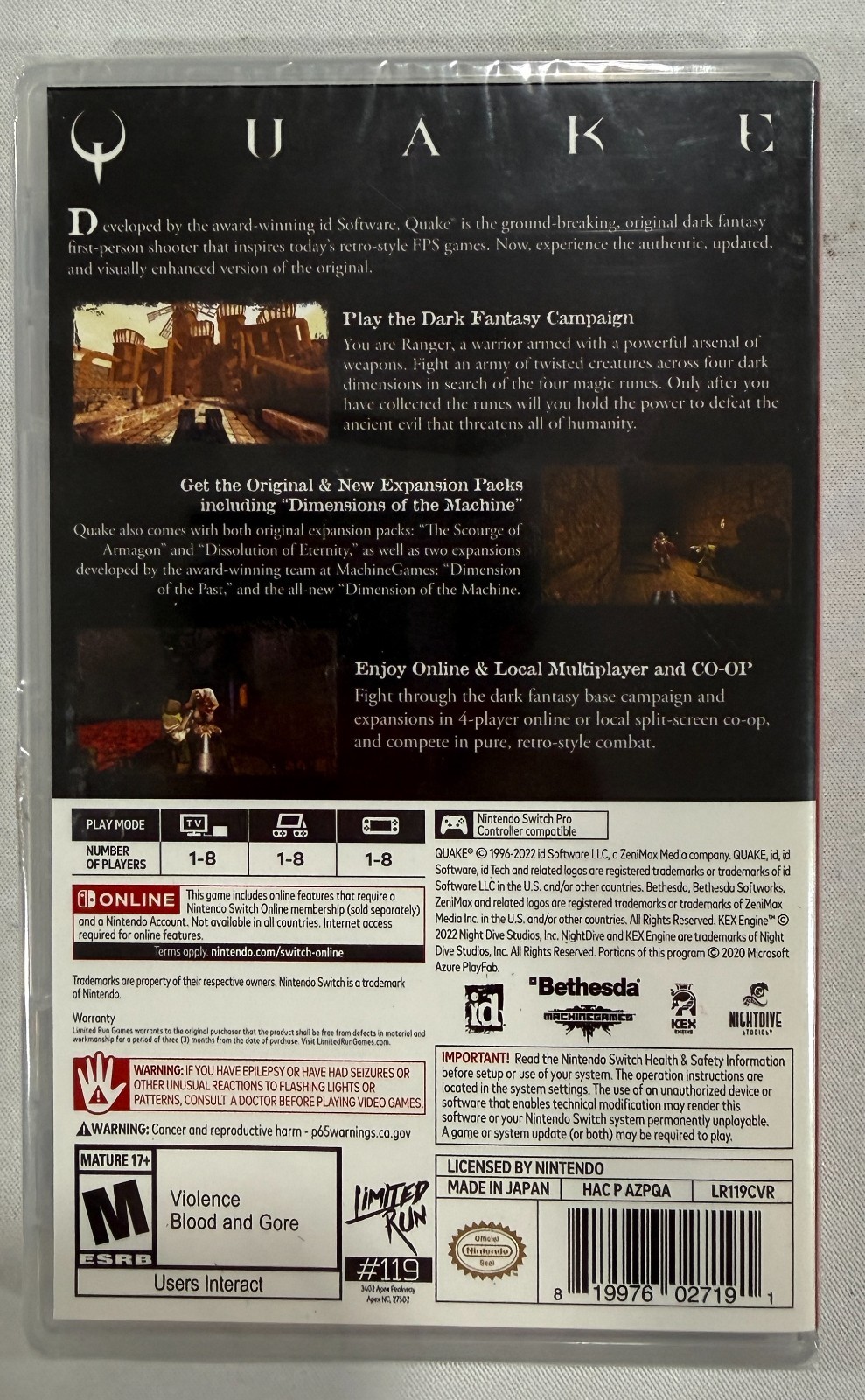 Limited Run – 5 New Games Lot – Quake, Flinthook, Saturday Morning RPG, and more
