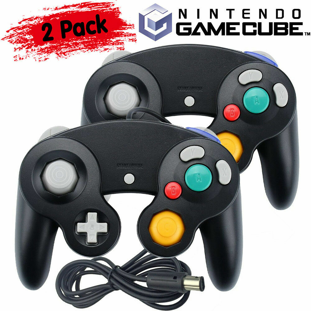 1x/2x Wired Wireless Shock Joypad Game Stick Pad Controller for Nintendo NGC GC
