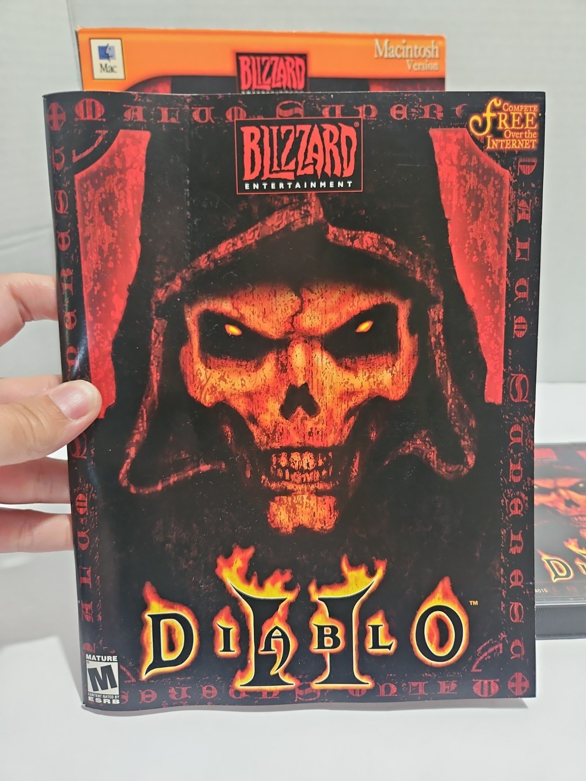 Diablo II (2) PC Mac Game Big Box 3 Disc CD-ROM Blizzard 2000