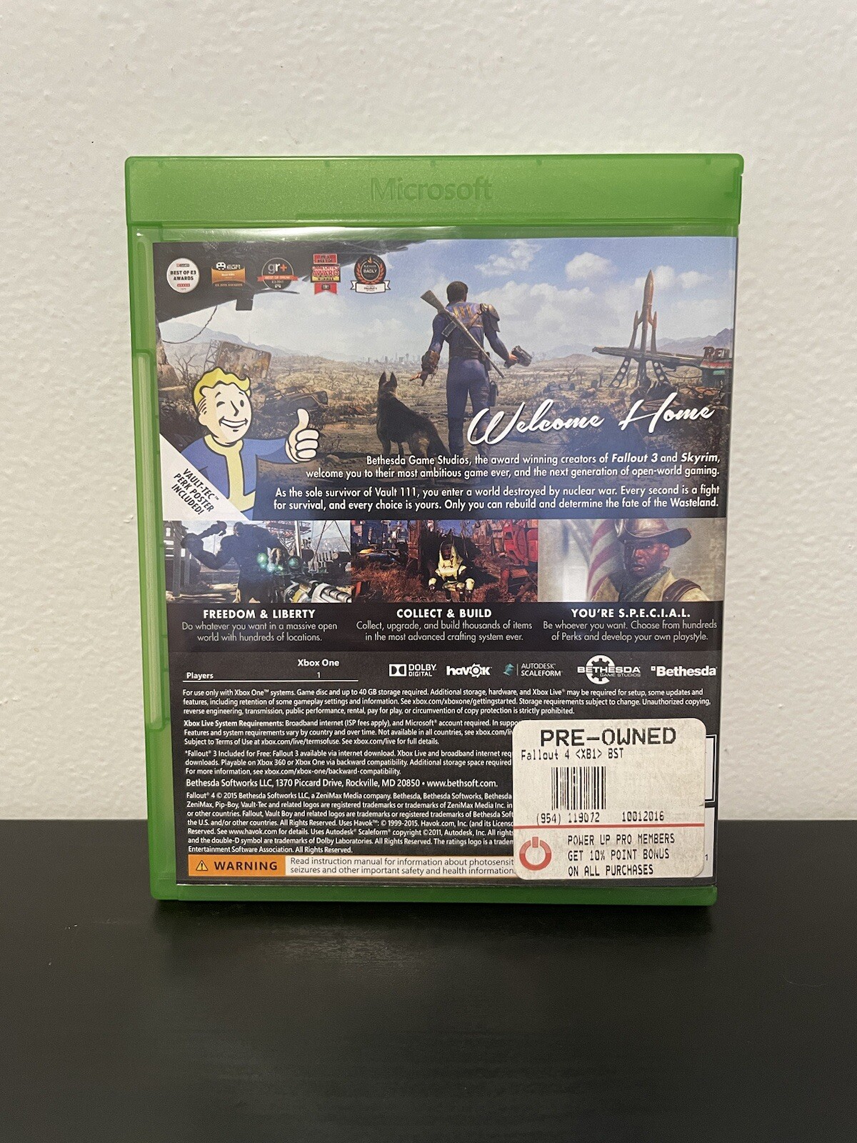 Fallout 4 Xbox One CIB w/ Map Bethesda Video Game