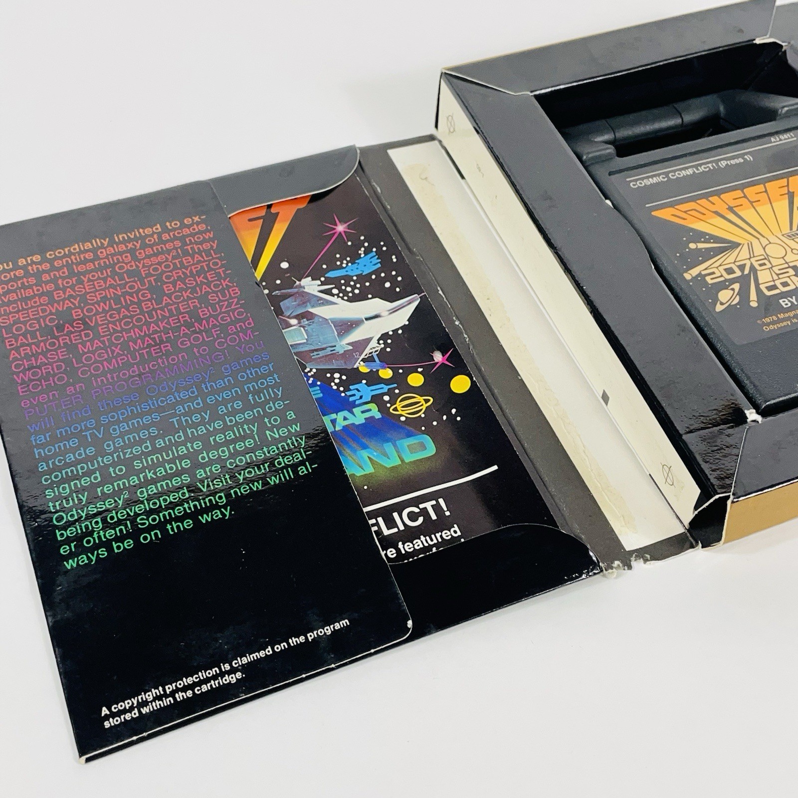 Odyssey 2 Cosmic Conflict Complete CIB Tested Works 1978 Magnavox