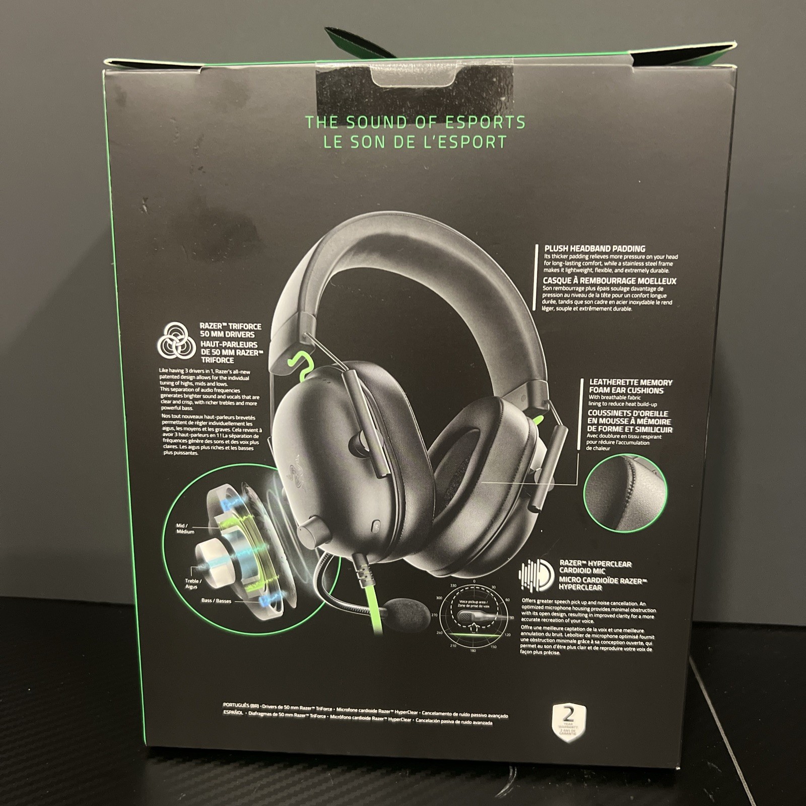 Razer BlackShark V2 X Wired Multi-Platform Esports Over-the-Ear Gaming Headset