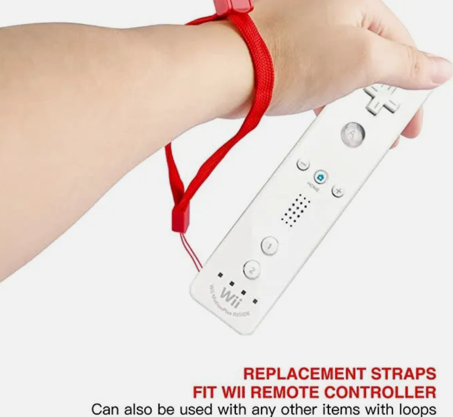 2PK Wrist Strap for Nintendo Wii Universal Remote Replacement Wristlet Wristband