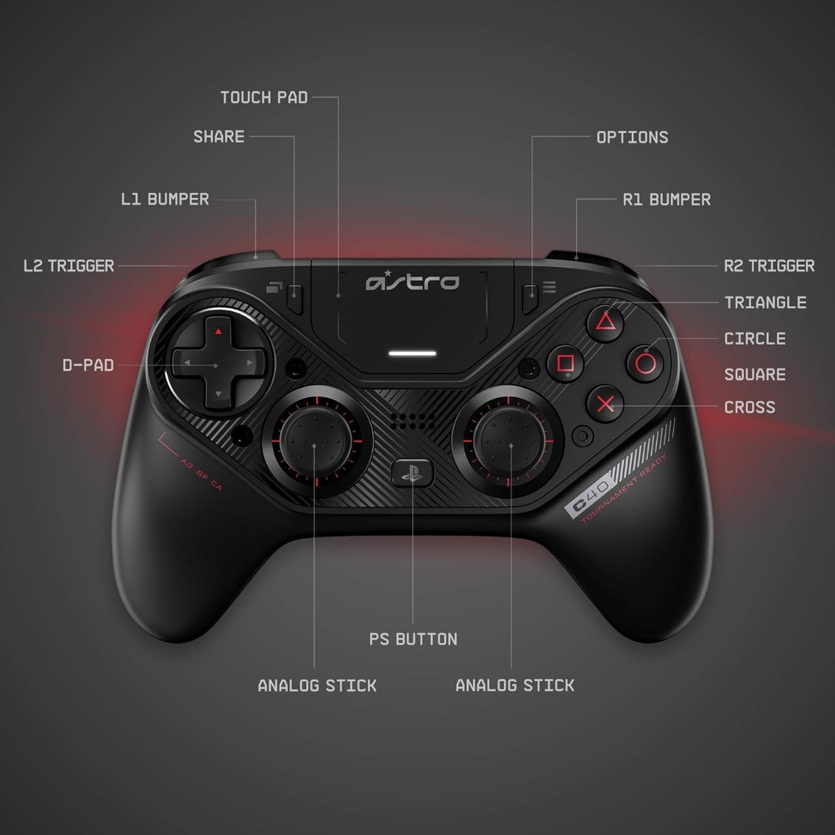ASTRO Gaming C40 TR Controller – PlayStation/PC – Black (/GM1-1122-996-000360…