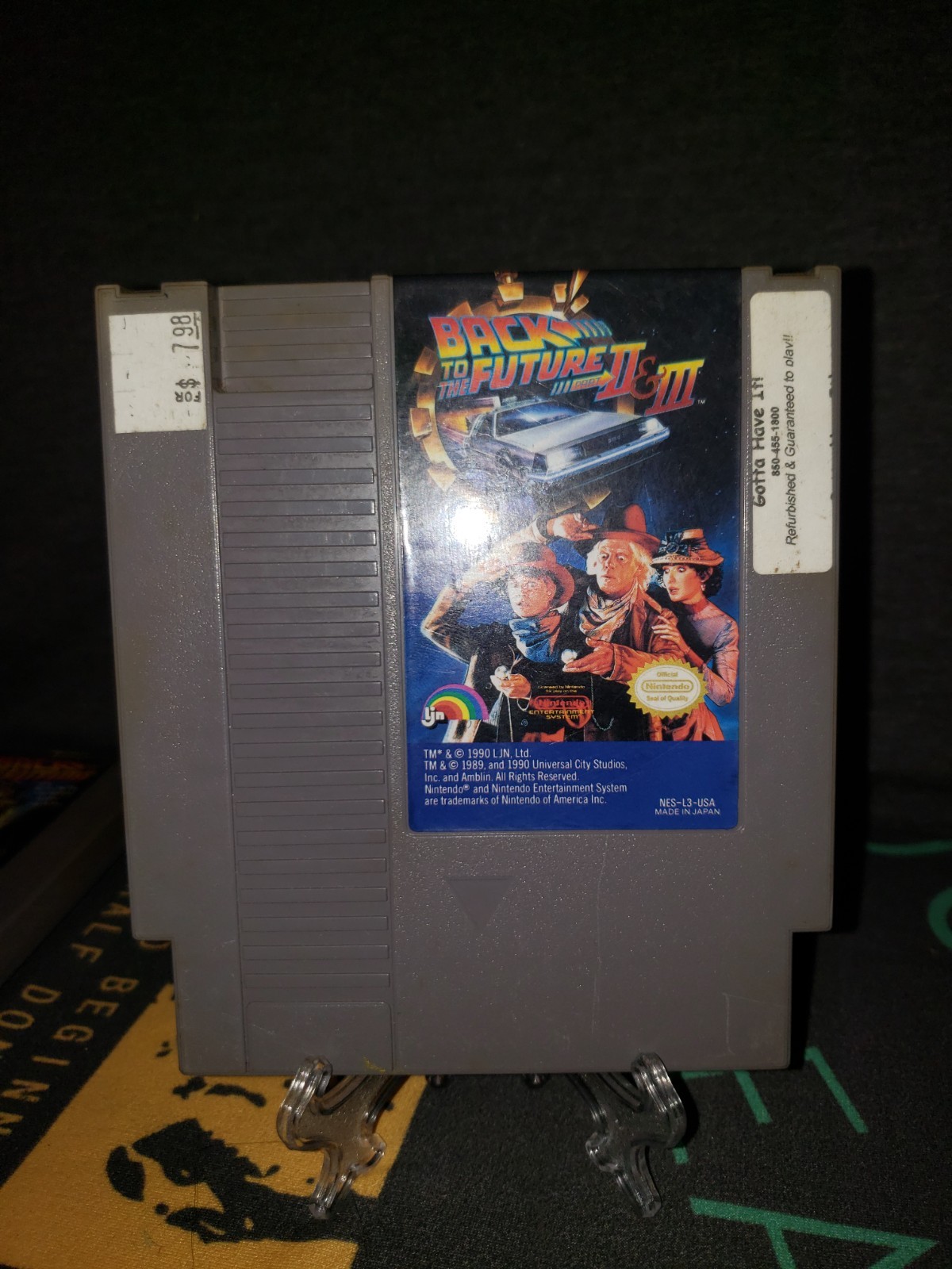 Back To The Future, Back To The Future 2, 3 Nintendo, NES Lot Retro Video Games
