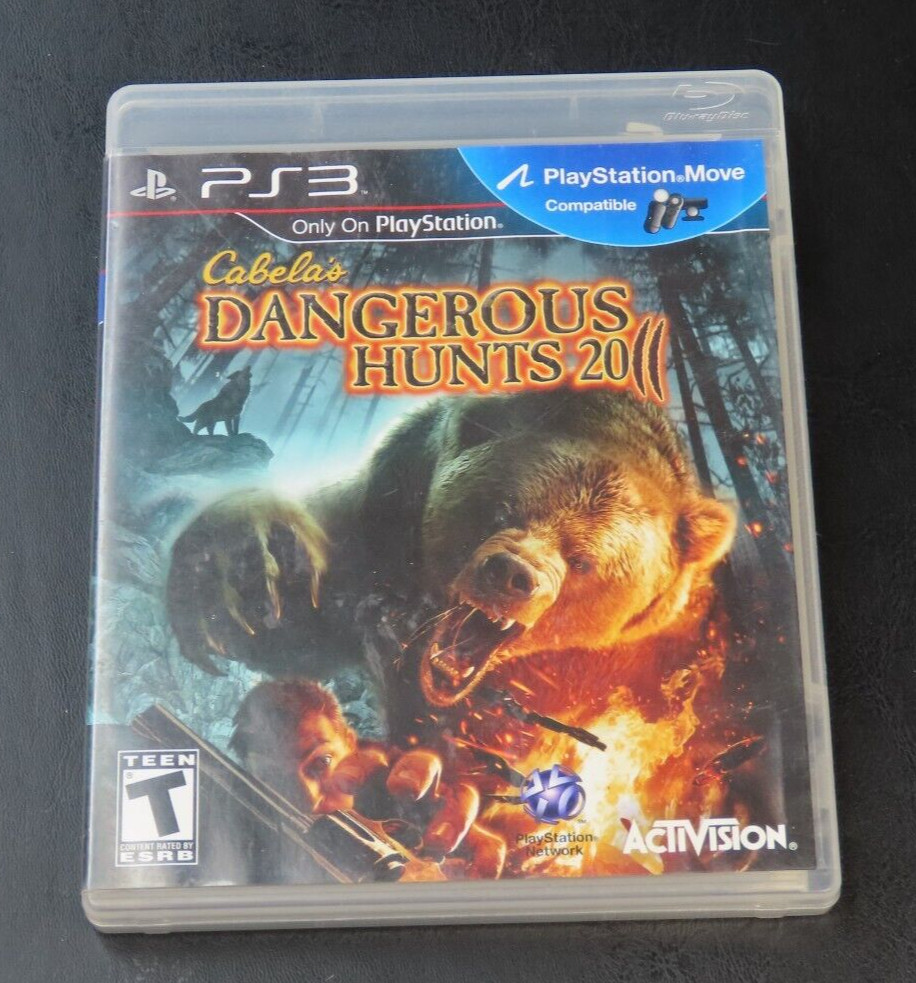 Cabela’s Dangerous Hunts 2011 PS3 PlayStation 3 Game, Case & Manual