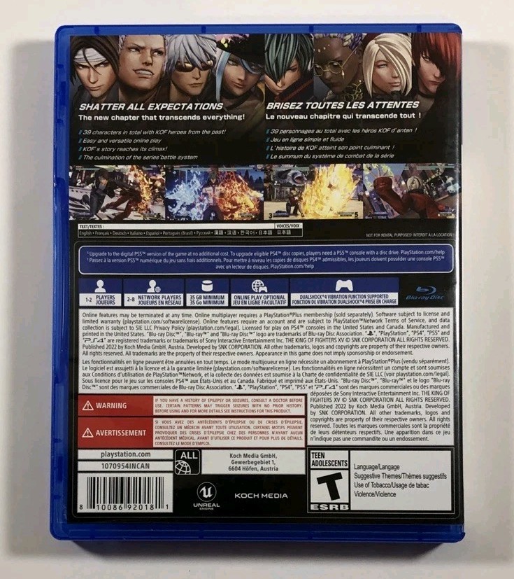 The King of Fighters XV (Sony PlayStation 4 / PS4) KoF 15 – Ships TODAY!!