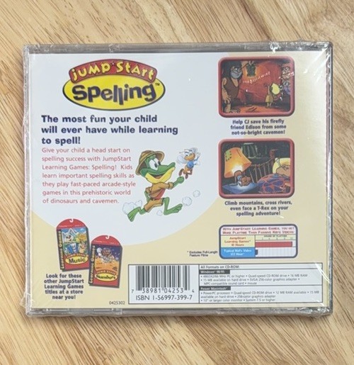 Jump Start Learn Letters Spelling Skills Windows Mac PC CD-ROM Game – NEW