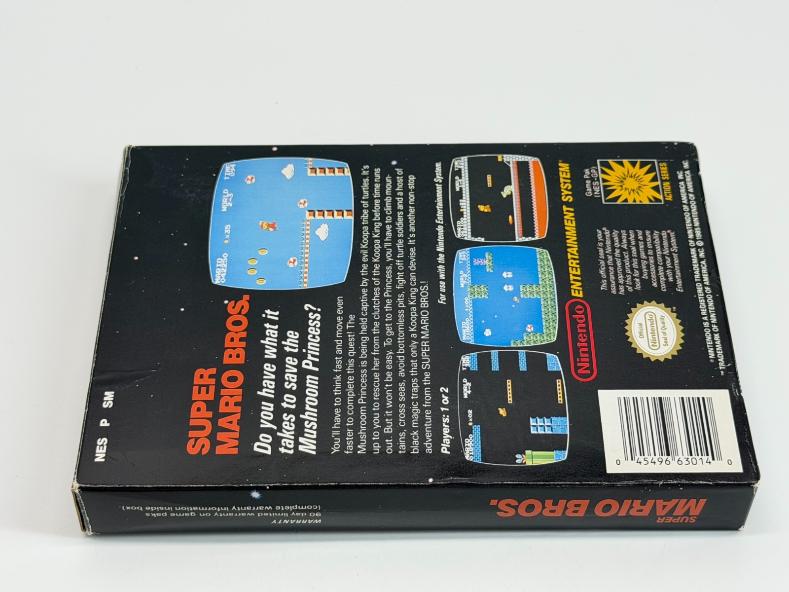 Super Mario Bros. (Nintendo Nes) Complete & Authentic *OVAL SEAL*
