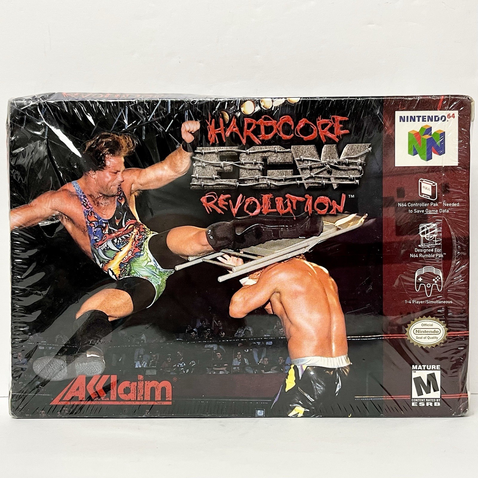 N64 Nintendo 64 ECW HARDCORE REVOLUTION New Factory Sealed Game Wrestling WWF
