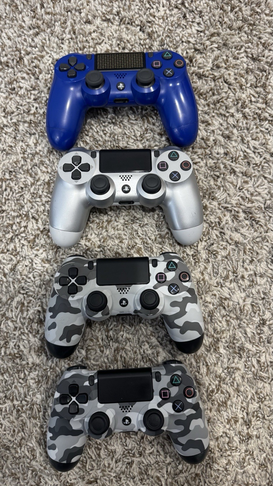 PlayStation 4 Dualshock Wireless Controllers Lot – Tested (12)