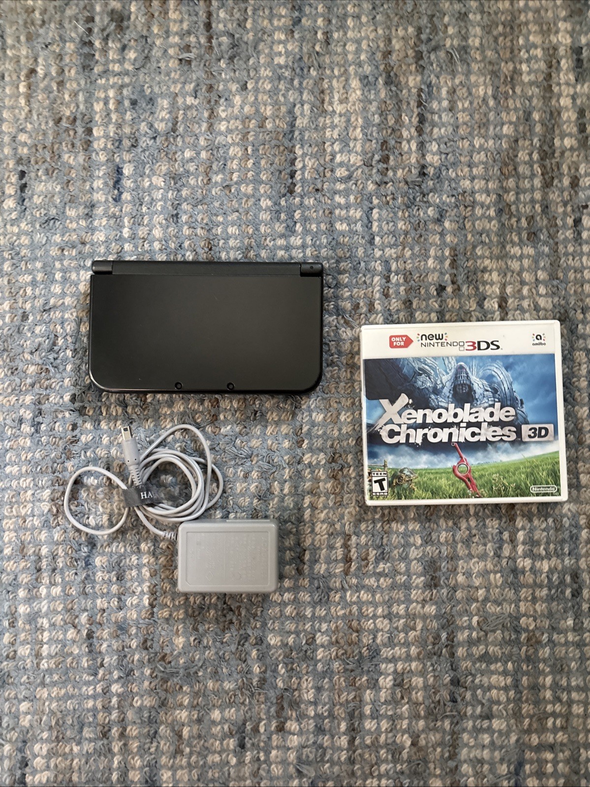 New Nintendo 3DS XL Black/Gray System and Xenoblade Chronicles 3D, C Description