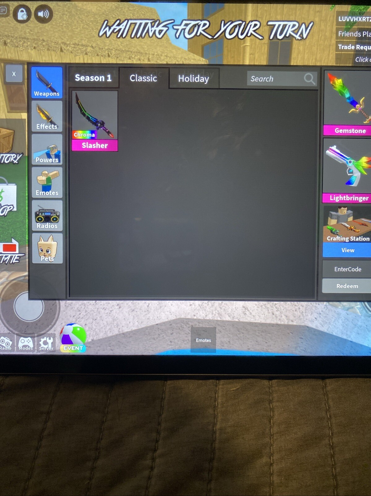 roblox mm2 items (chromas) lightbringer, bark bringers (etc.)