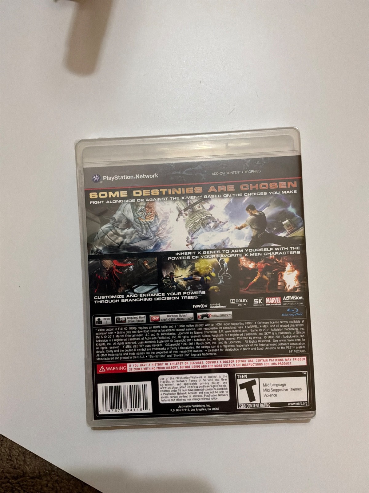 X-Men: Destiny [PS3] [PlayStation 3] [2011] [Brand New Factory Sealed!]