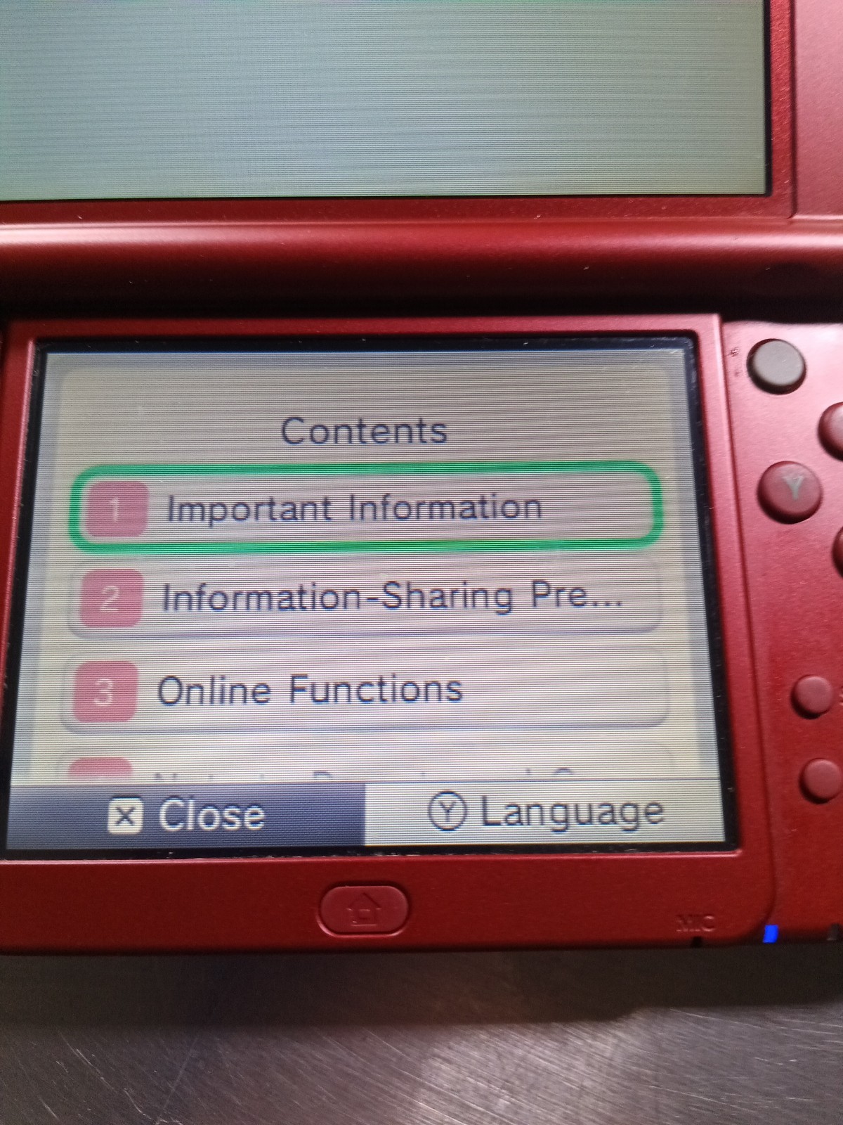 Nintendo New 3DS XL 120GB RED-001 Red (Wi-Fi) USB Charging Cable/Super Smash Bro