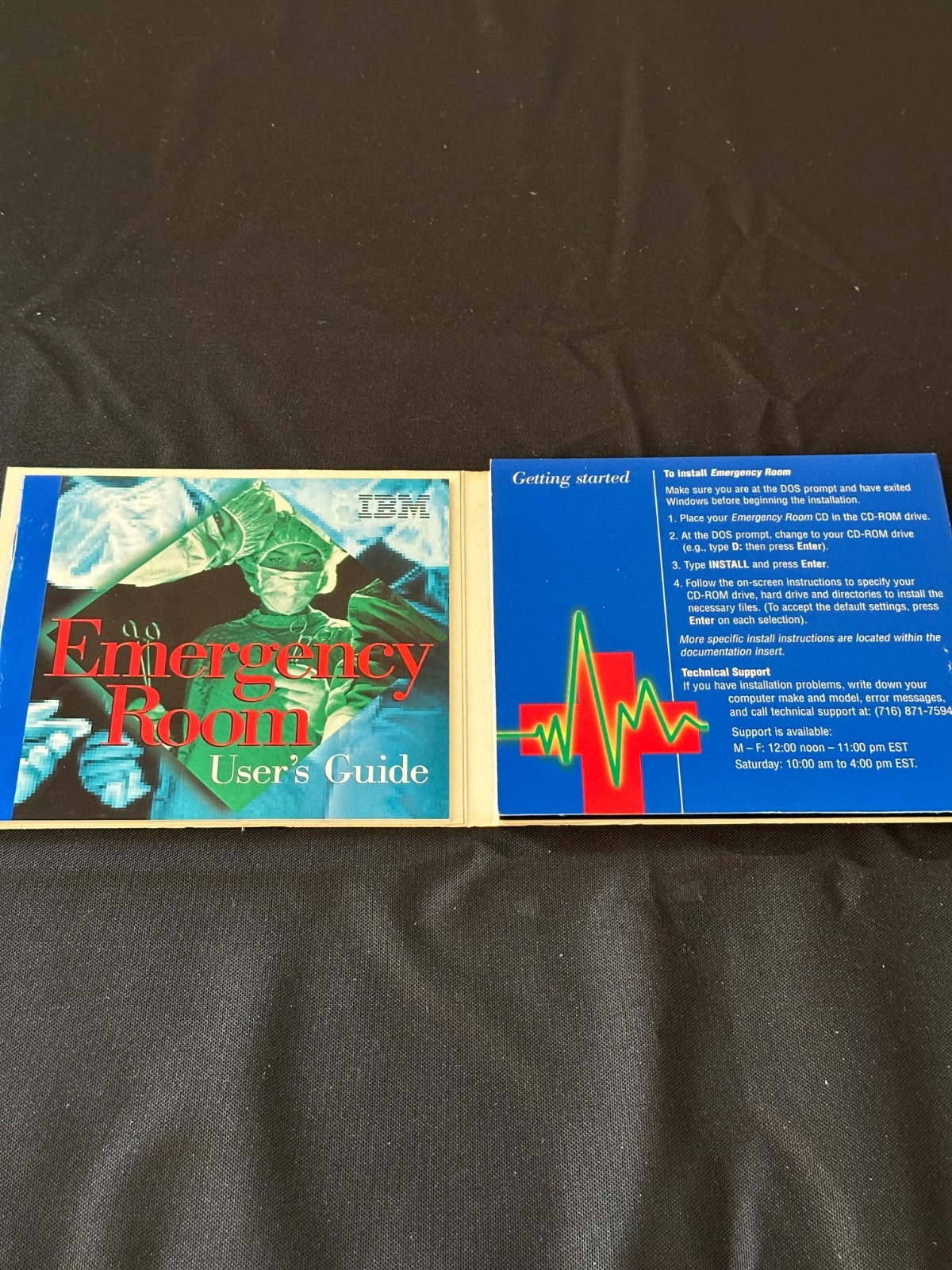 IBM Emergency Room 1995 DOS CD‑ROM PC Game Vintage Medical Simulation