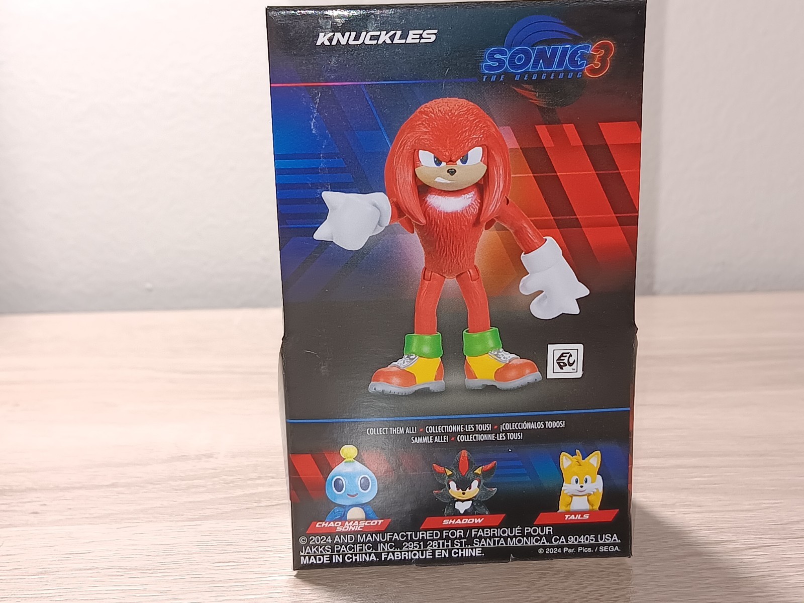 *FREE SHIP* 2.5″ KNUCKLES FIGURE Sonic the Hedgehog 3 Movie Jakks Pacific