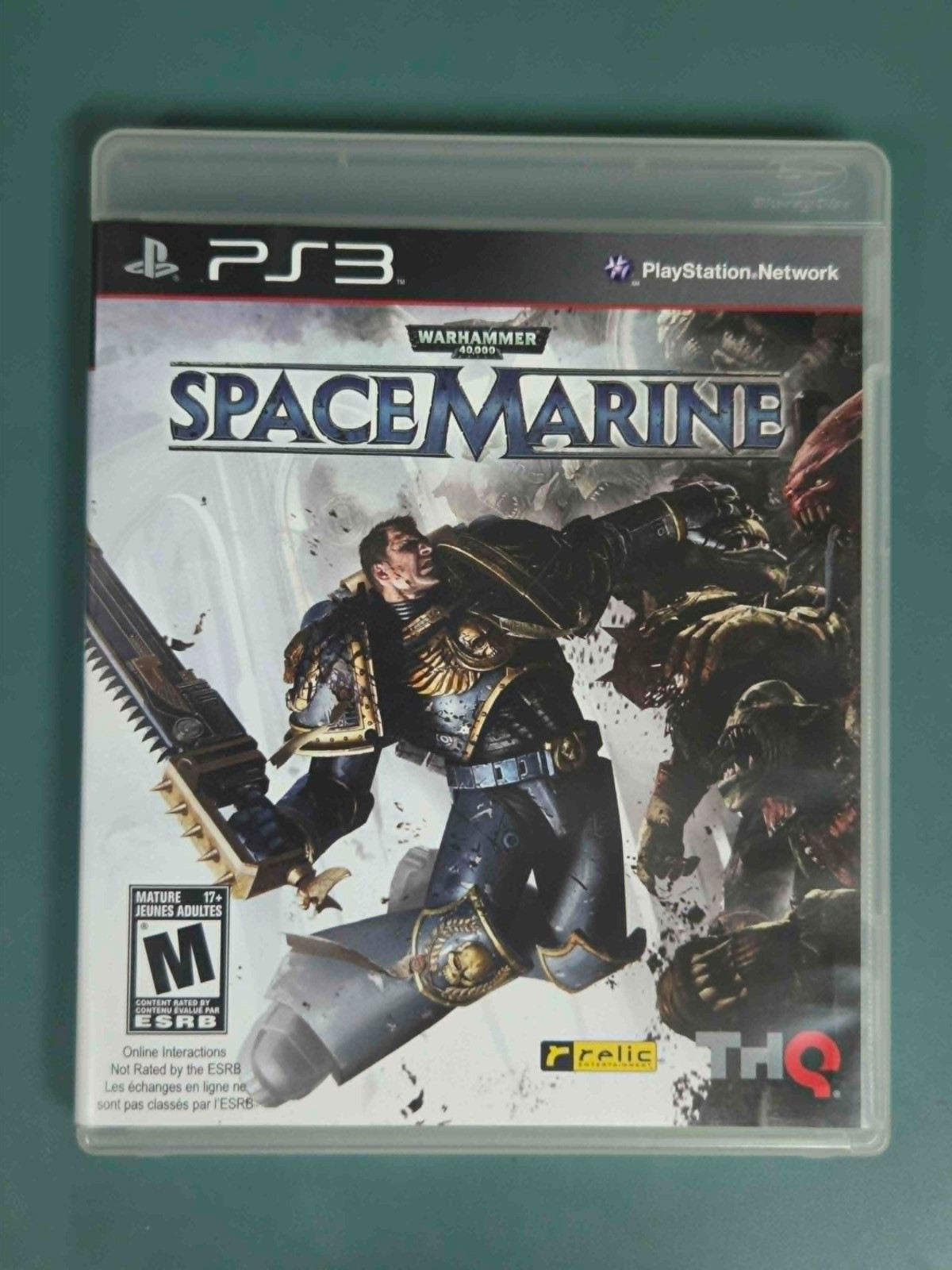 Warhammer 40000: Space Marine (Playstation 3, ps3, 2011) Video Game CIB Complete